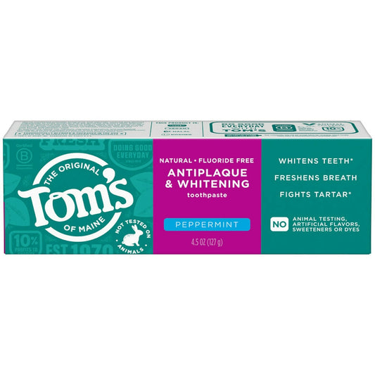 Tom's Of Maine Antiplaque & Whitening Peppermint Toothpaste