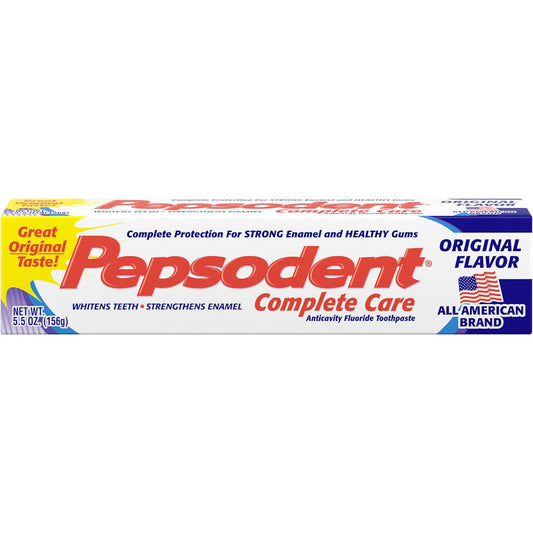 Pepsodent Complete Care Anticavity Fluoride Toothpaste Original Flavor