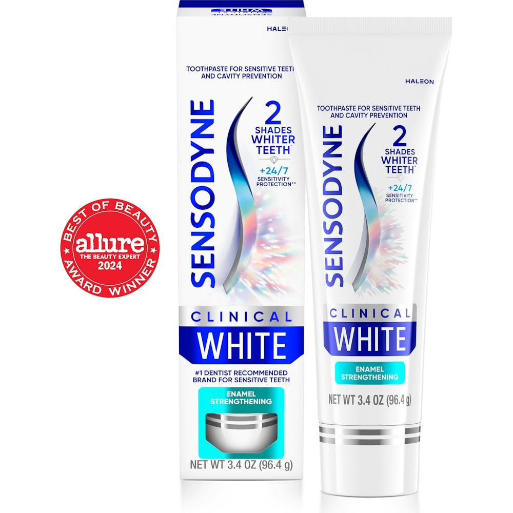 Sensodyne Clinical White Enamel Strengthening Toothpaste, 3.4 Oz