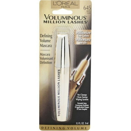 L'oreal Paris Voluminous Million Lashes Mascara 645 Black 0.3 Fl Oz