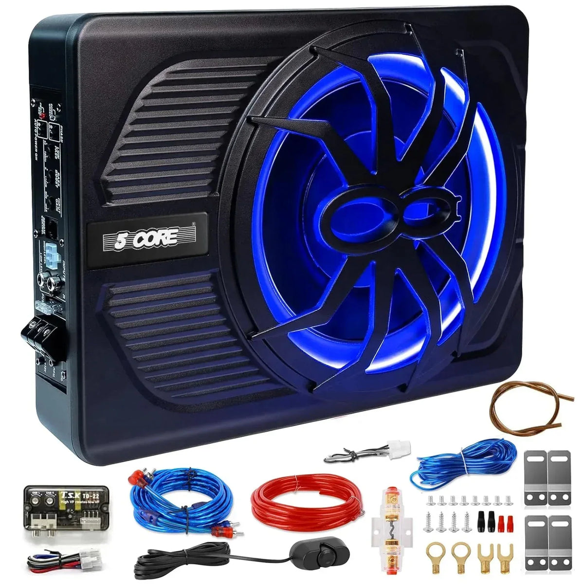 5Core 10 Inch Slim under Seat Car Audio Subwoofer 800W Built in - Trustymall