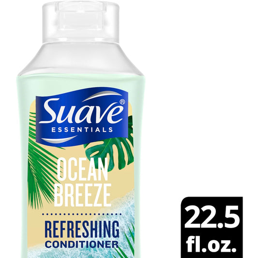 Suave Essentials Conditioner, Refreshing, Ocean Breeze, Family Size 22.5 Fl Oz