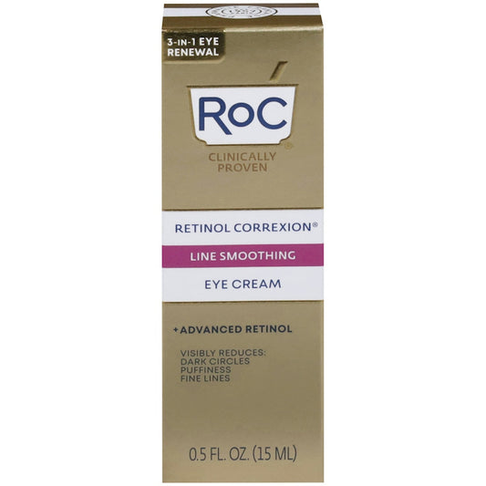 RoC Retinol Correxion Line Smoothing Anti-Aging Wrinkle Eye Cream For Dark Circles & Puffy Eyes
