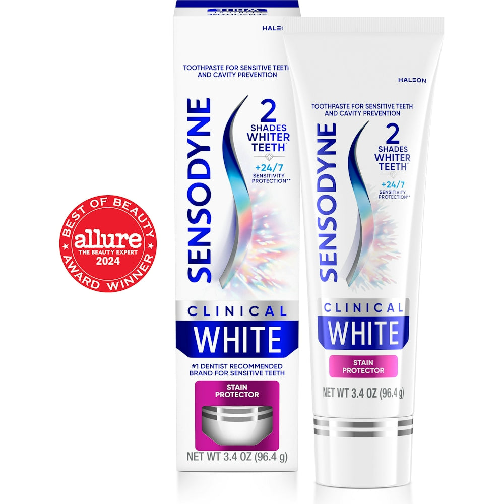 Sensodyne Clinical White Stain Protector Toothpaste - 3.4oz