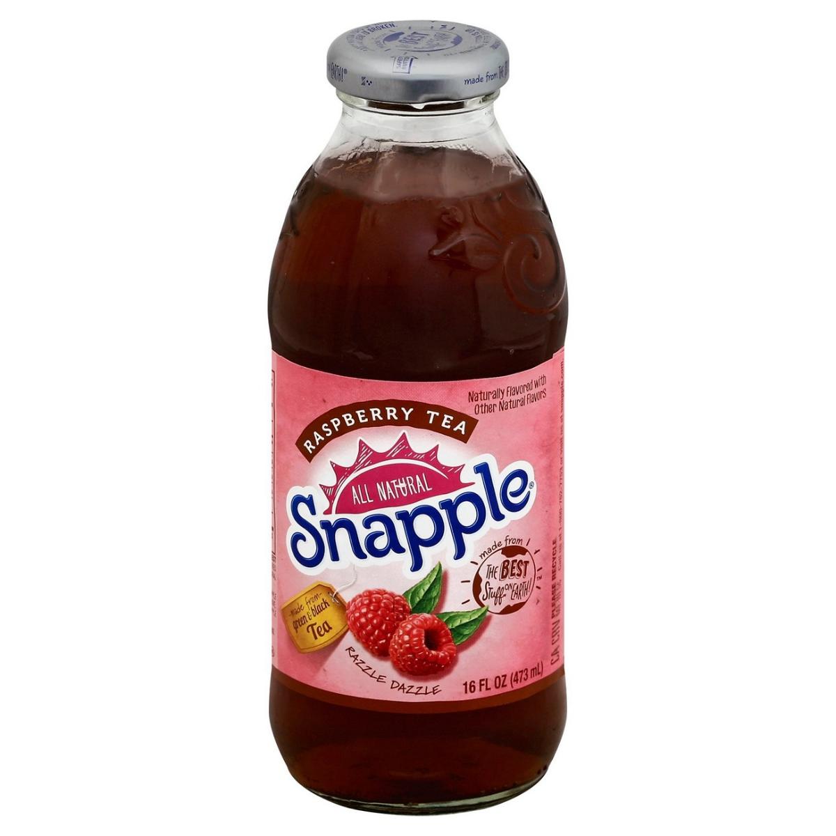 Snapple Raspberry Tea, 16 Fl Oz Glass Bottle