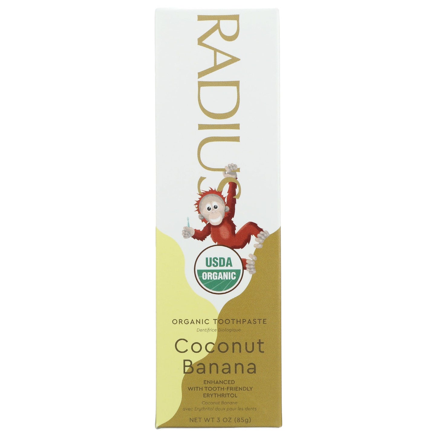 Radius Coconut Banana Organic Toothpaste - 3 Oz
