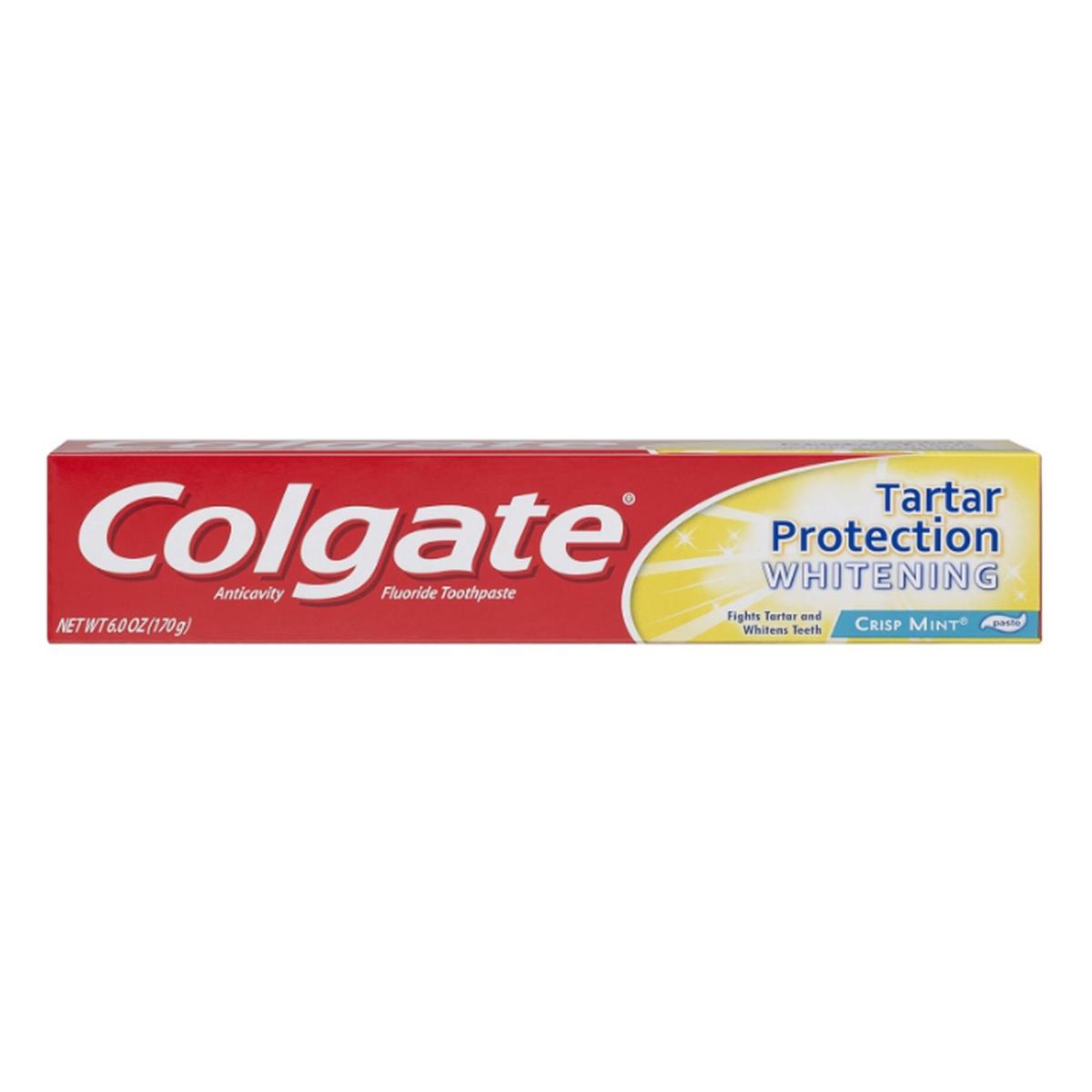 Colgate Tartar Protection Whitening Toothpaste Crisp Mint