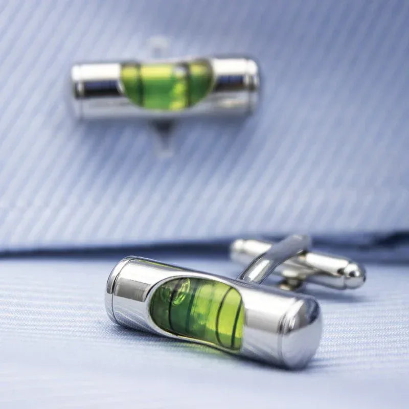 Bubble Level Cufflinks - Trustymall