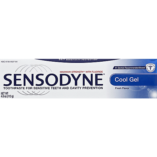 Sensodyne Maximum Strength Cool Gel Fresh Flavor Toothpaste 4 Oz. Box
