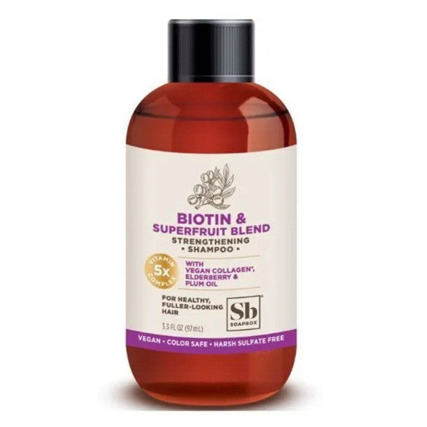 SoapBox Biotin And Superfruit Blend Strengthening Conditioner, 3.3 Oz