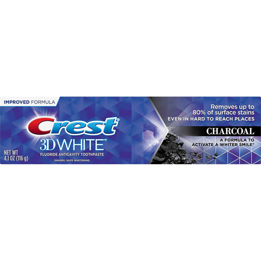 Crest 3D White Toothpaste, Fluoride Anticavity, Charcoal