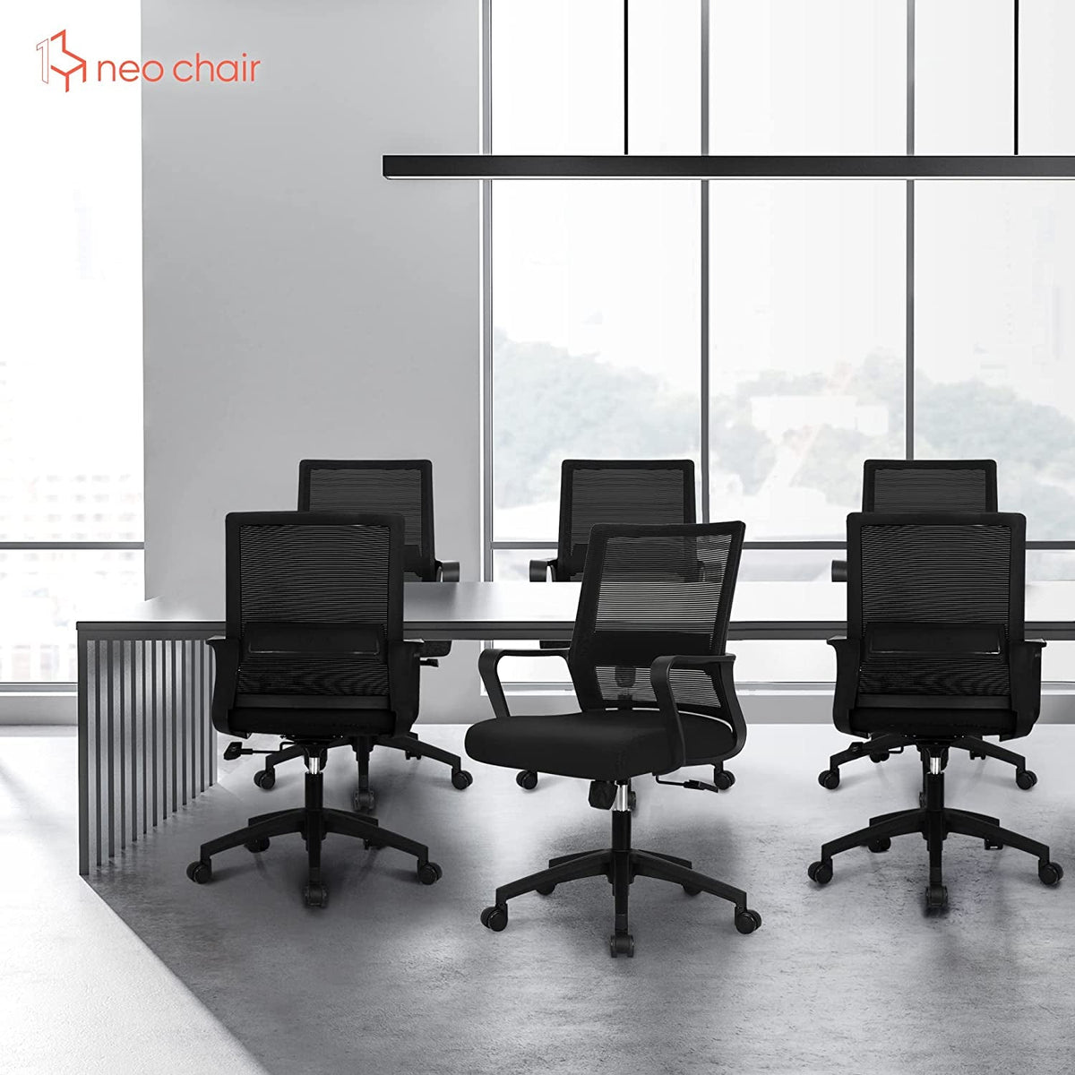 Ergonomic Swivel Chair With Adjustable Lumbar Support