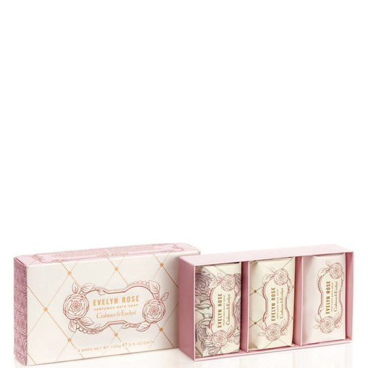 Crabtree & Evelyn Rose Perfumed Bath Soap Set