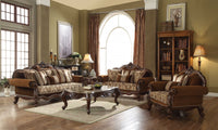 37inches X 89inches X 46inches Fabric Cherry Oak Upholstery Wood