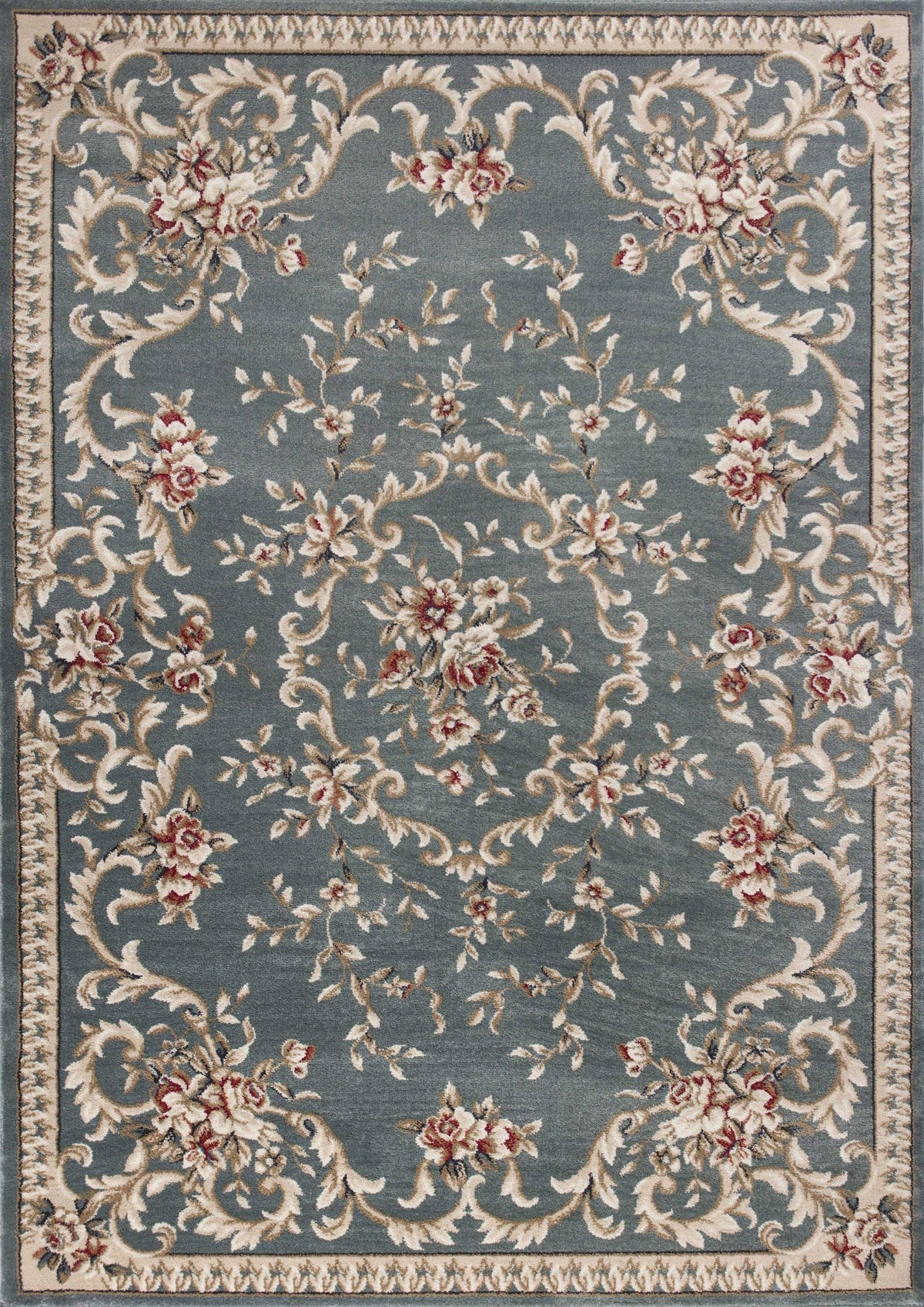 9inches x 12inches  Polypropylene Slate Blue Area Rug