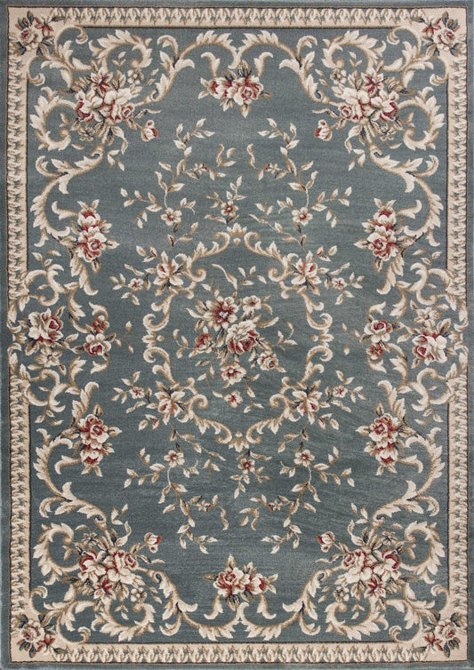 9inches x 12inches  Polypropylene Slate Blue Area Rug