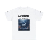 Autumn is coming: Fall Vibes T-shirts | Deer Drinking Brook Leaves Cha