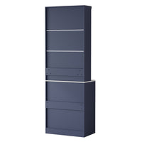 Modern 83.7inch High Kitchen Pantry, Freestanding Tall Kitchen Hutch