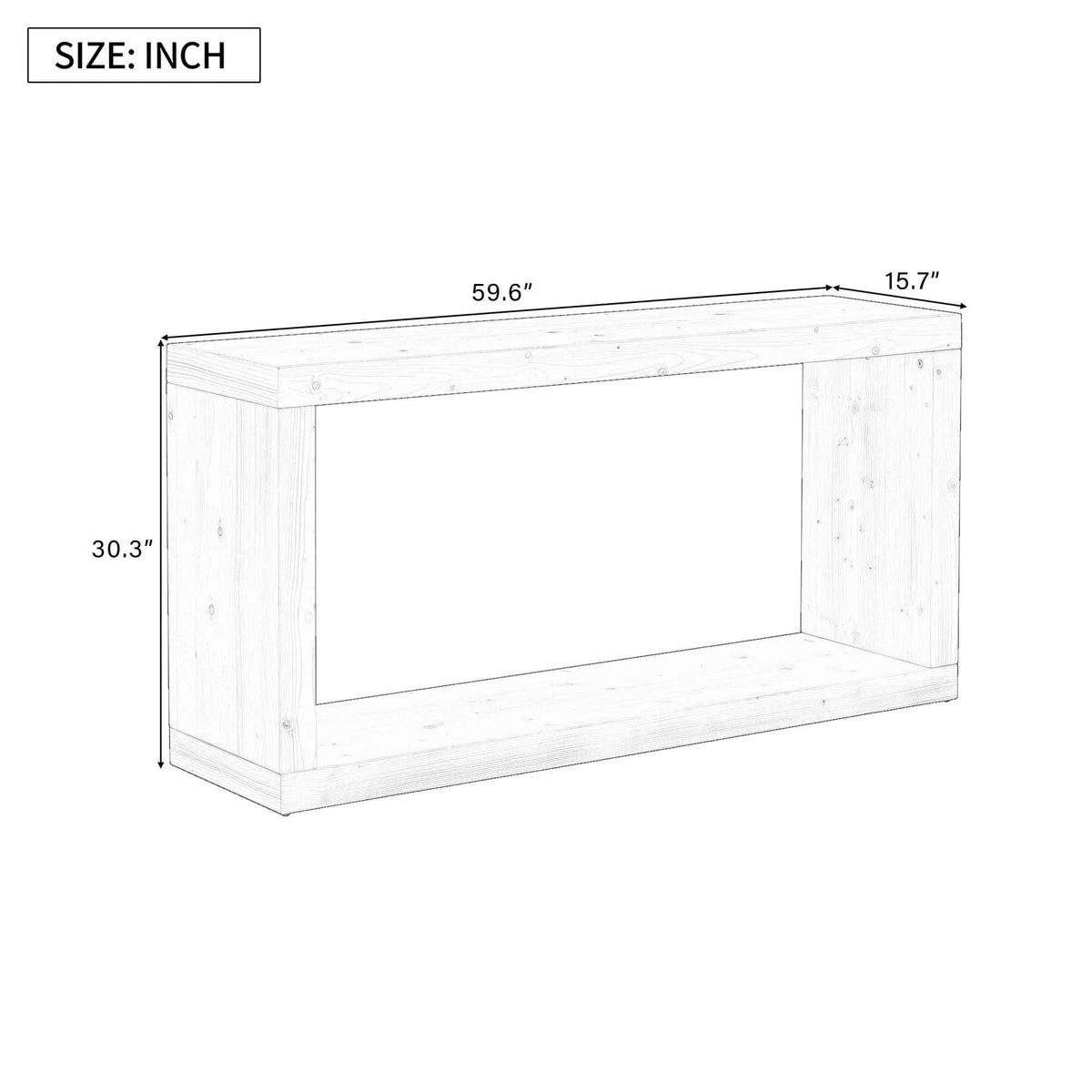 Modern Minimalist Entrance Table, Square Shaped Fashion Design, Easy