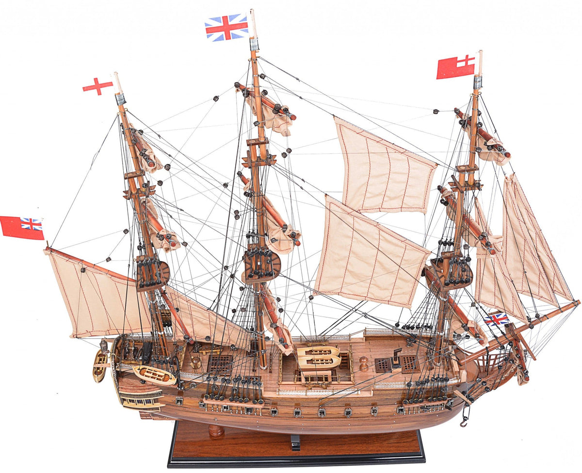 8.25inches x 27.5inches x 26.75inches HMS Surprise