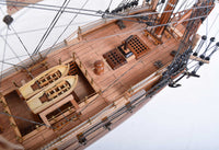 8.25inches x 27.5inches x 26.75inches HMS Surprise