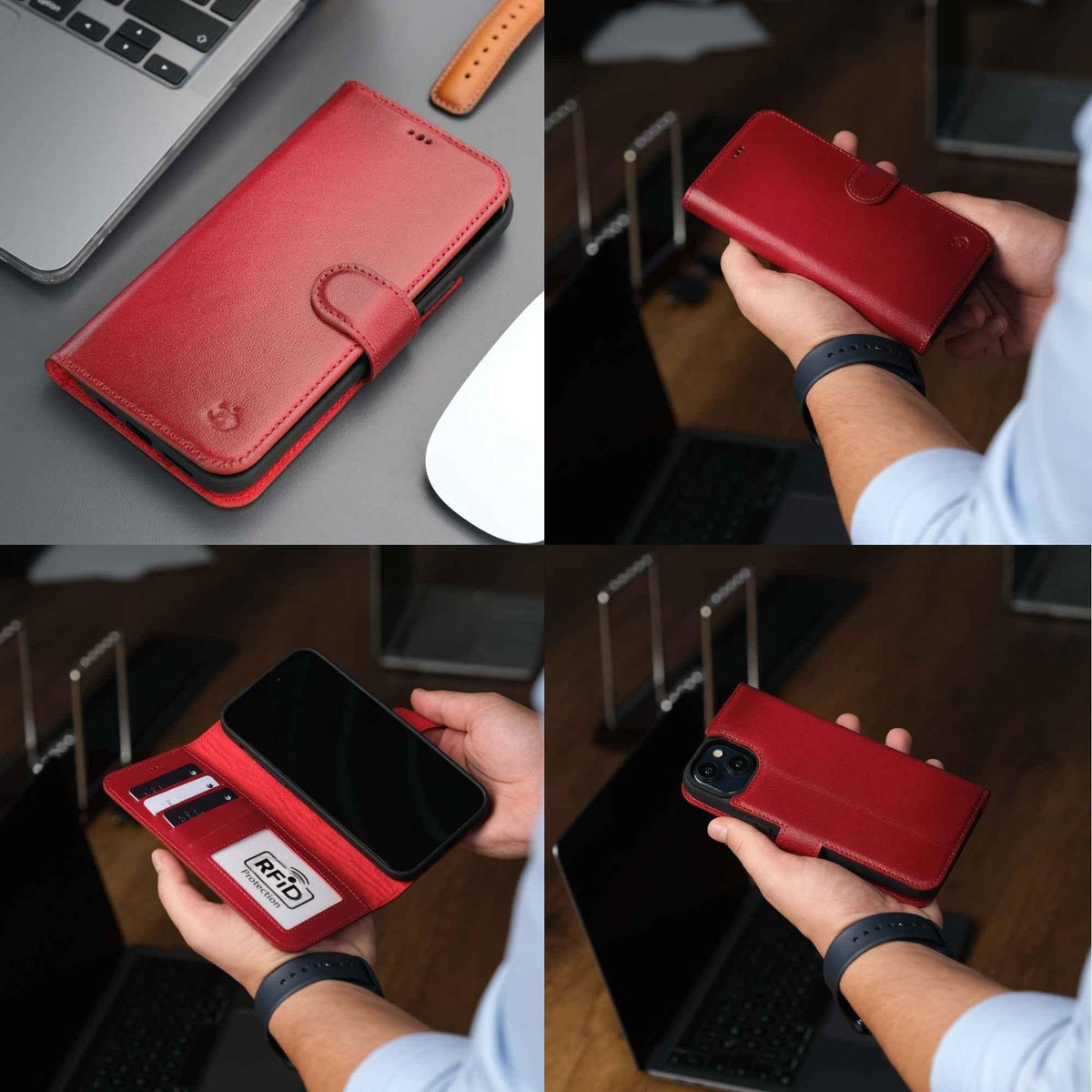 Casper Leather iPhone 14 Wallet Case | MagSafe