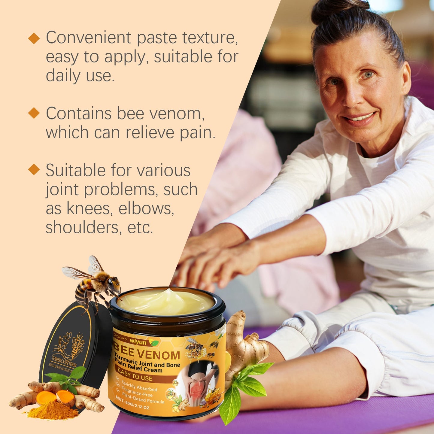 Joint Relief Cream Soothes Daily Joints And Muscles To Boost Vitality Gently Apply Body Care Cream