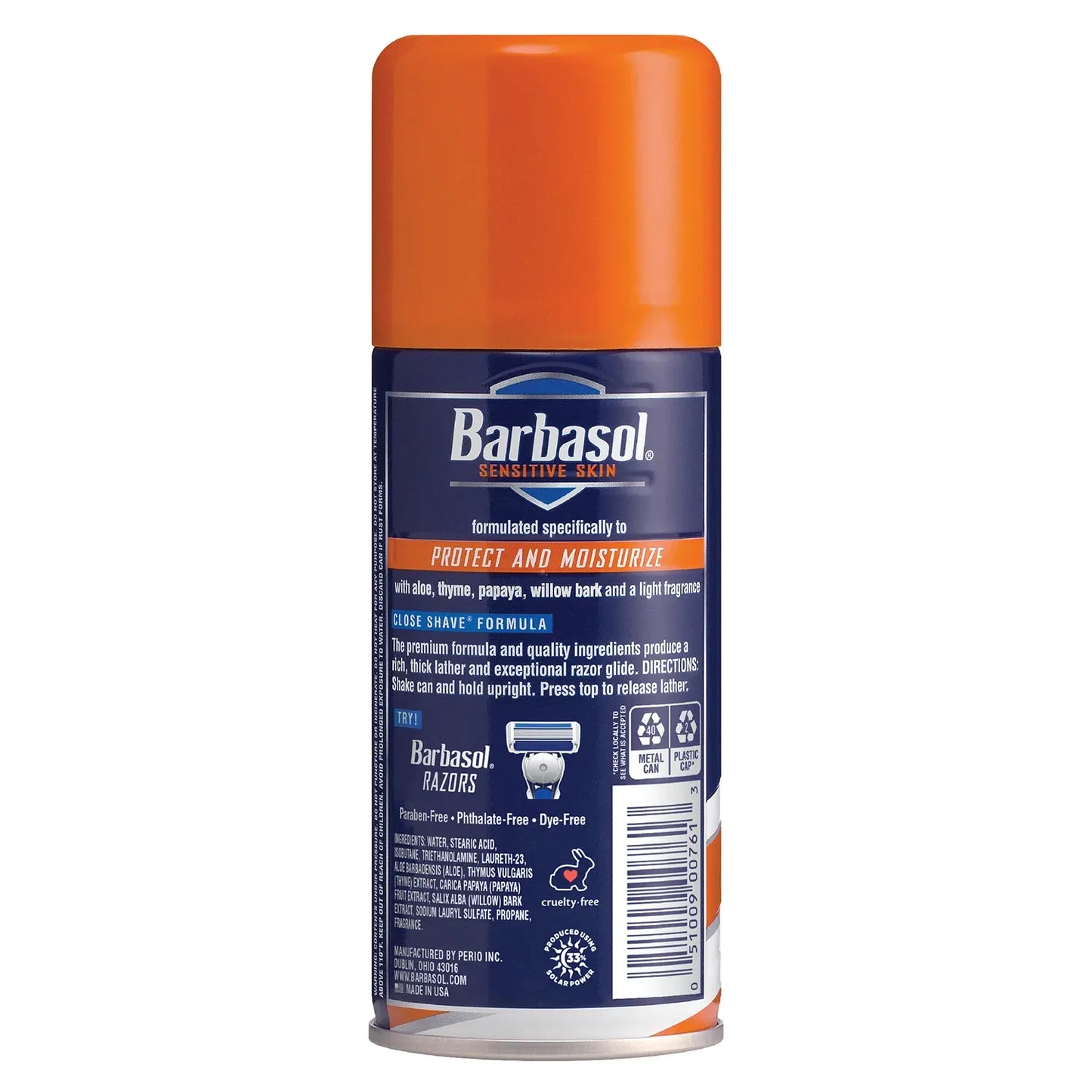 Barbasol Shave Cream for Sensitive Skin 7 Oz.