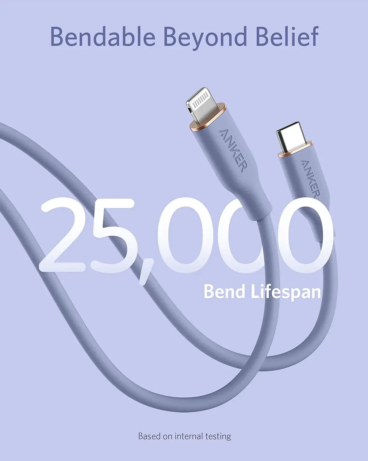Anker <b>641</b> USB-C to Lightning Cable (Flow, 3 ft Silicone) - Trustymall
