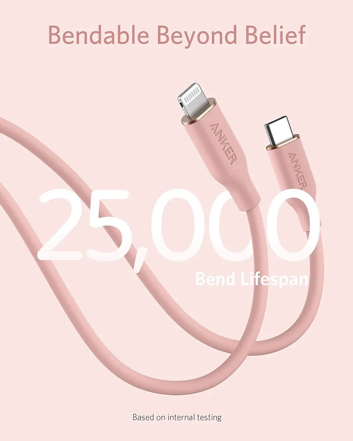 Anker <b>641</b> USB-C to Lightning Cable (Flow, 3 ft Silicone) - Trustymall