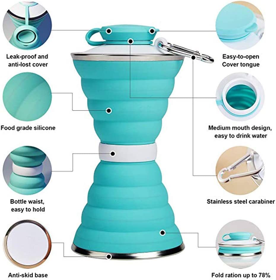500ML Foldable Silicone Water Bottle: Ultimate Travel Companion!