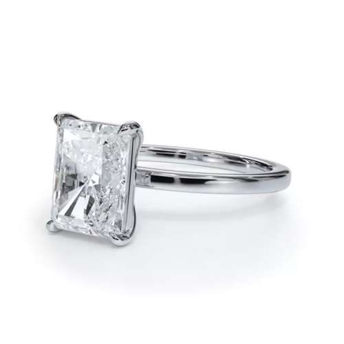 AGI Certified 3 CTW Lab Grown Diamond Solitaire Engagement Ring – G-VS