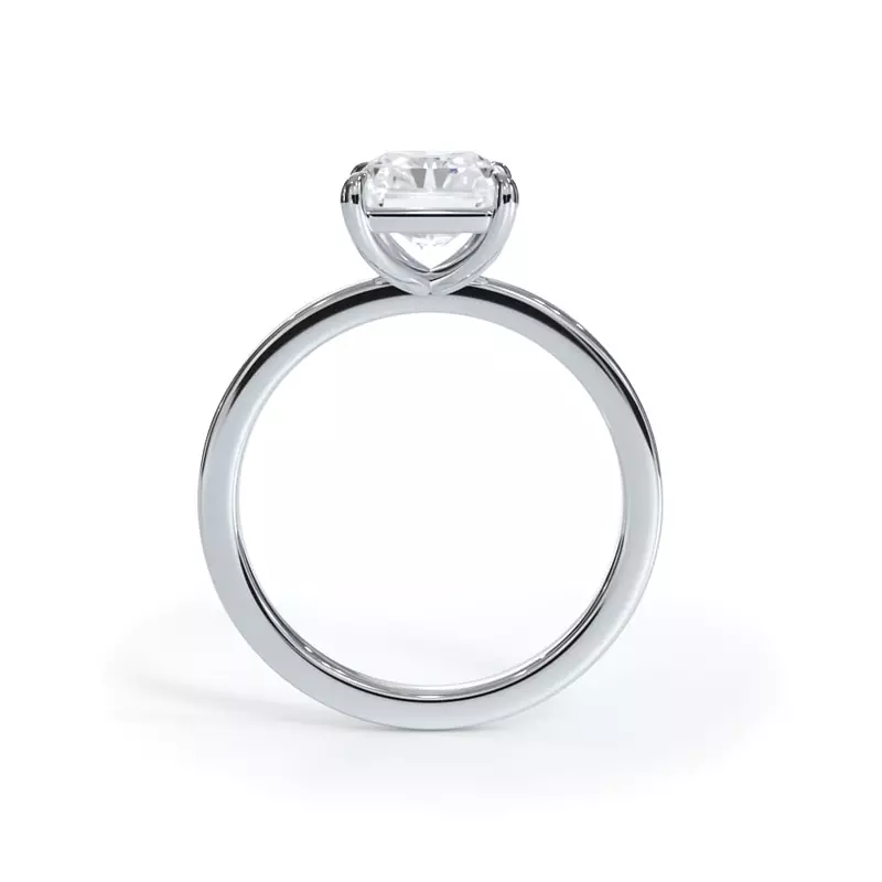 AGI Certified 2 CTW Lab-Grown Emerald Cut Diamond Solitaire Engagement