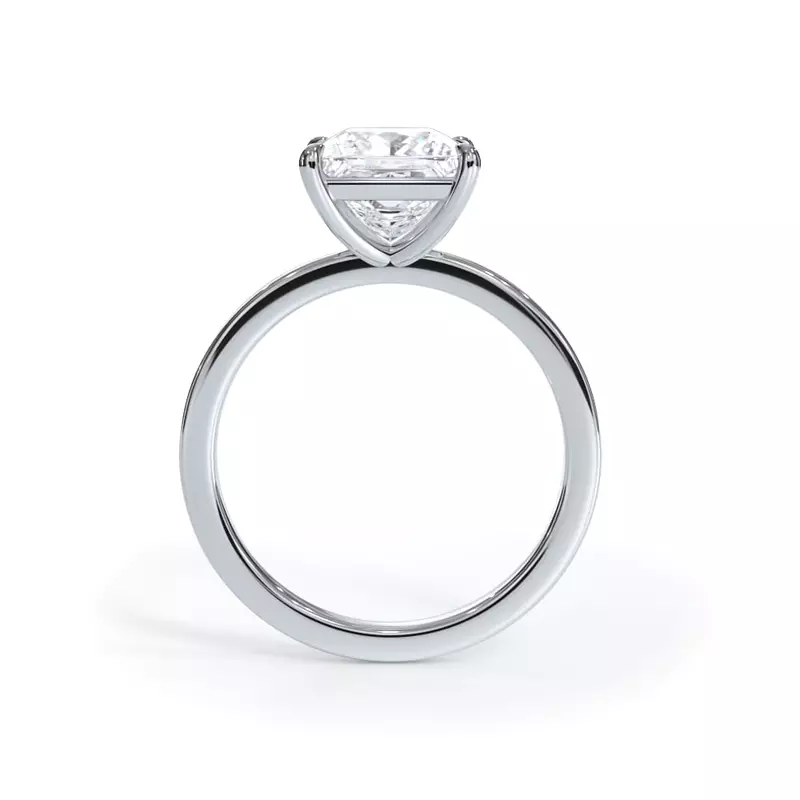 AGI Certified 2 CTW Lab-Grown Emerald Cut Diamond Solitaire Engagement