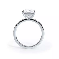 AGI Certified 2 CTW Lab-Grown Emerald Cut Diamond Solitaire Engagement