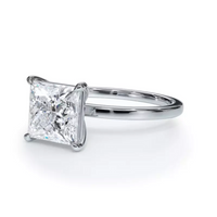 AGI Certified 3 CTW Lab Grown Diamond Solitaire Engagement Ring – G-VS