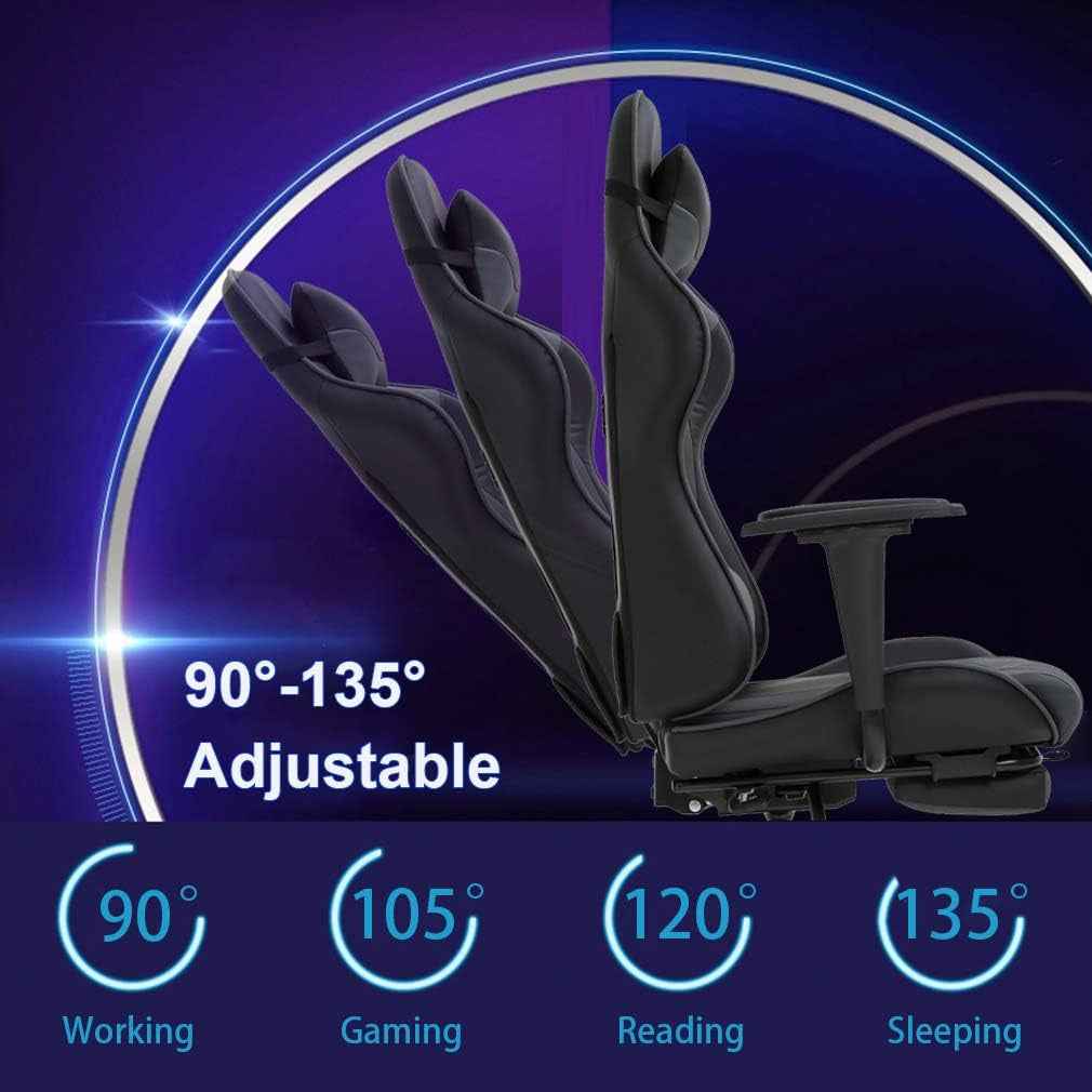 High Back Ergonomic Office Chair With Lumbar Support Grey