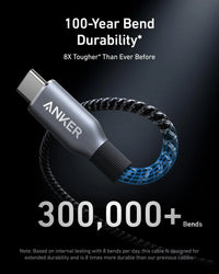 Anker Prime USB-C to USB-C Cable (240W, Upcycled-Braided) - Trustymall