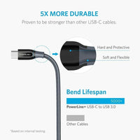 Anker <b>Powerline+</b> USB C to USB 3.0 Cable (3 ft, 6 ft) - Trustymall