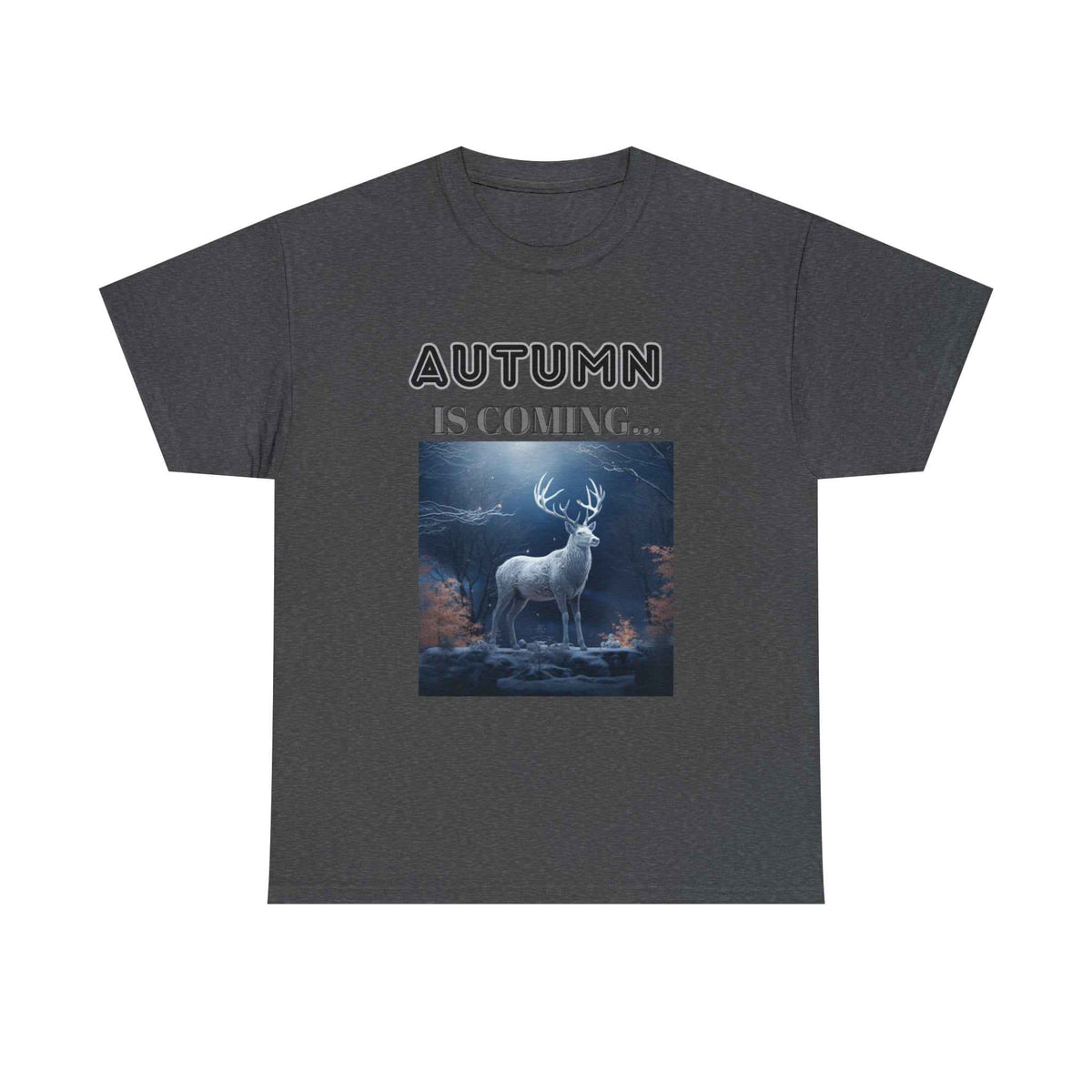 Autumn is coming: Fall Vibes T-shirts | Deer Drinking Brook Leaves Cha