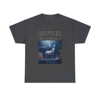 Autumn is coming: Fall Vibes T-shirts | Deer Drinking Brook Leaves Cha