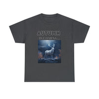 Autumn is coming: Fall Vibes T-shirts | Deer Drinking Brook Leaves Cha