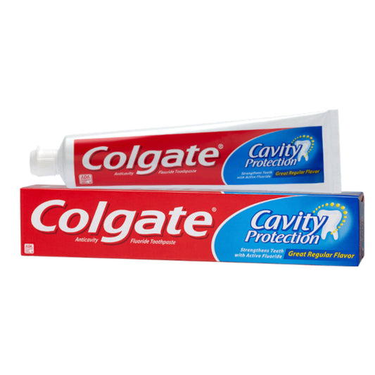 Colgate Cavity Protection Fluoride Toothpaste - Great Regular Flavor