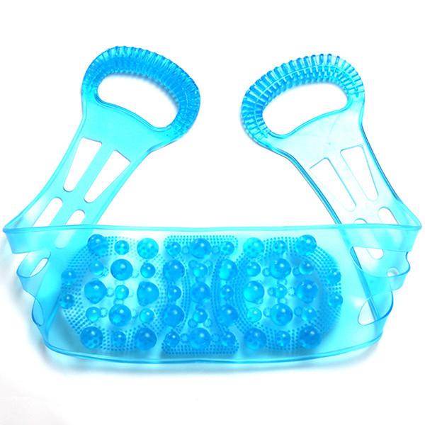 Silicone Dual Sided Back Scrubber Double Chopping Belt Scrubber Washer Bath Cleaning Tools