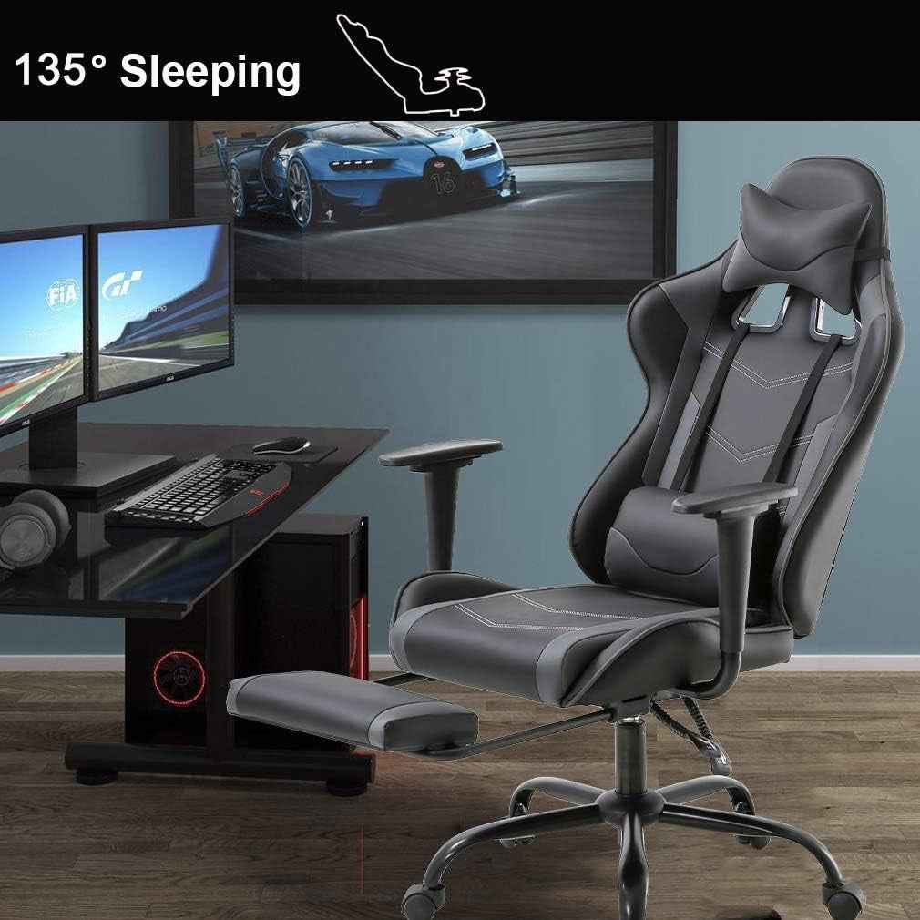 High Back Ergonomic Office Chair With Lumbar Support Grey