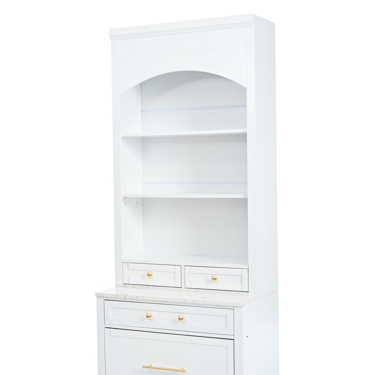 Modern 83.7inch High Kitchen Pantry, Freestanding Tall Kitchen Hutch