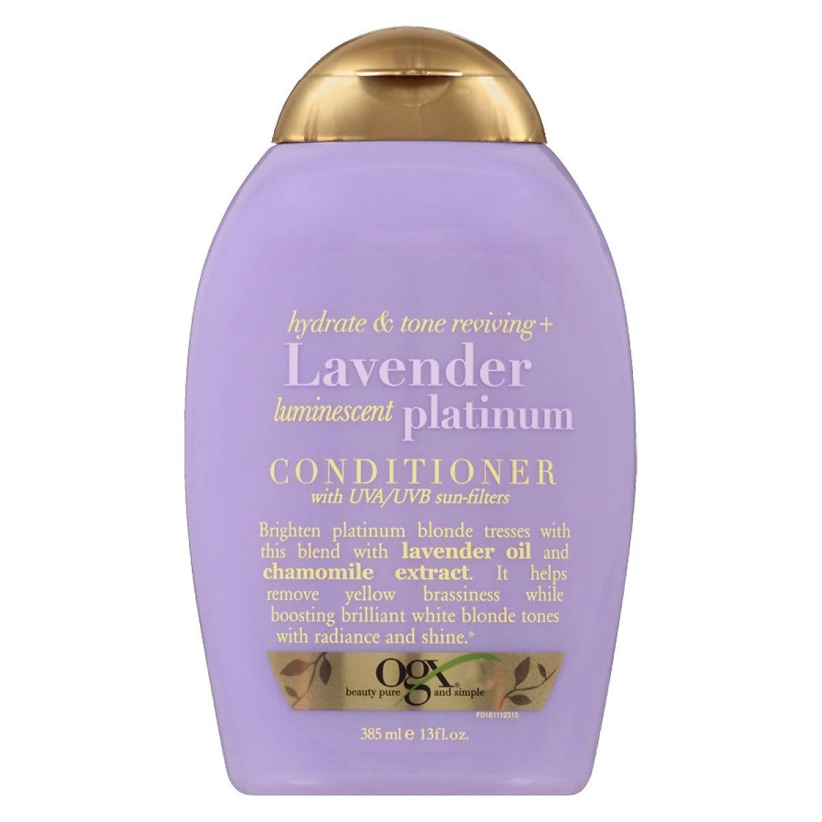 OGX Hydrate & Tone Reviving & Lavender Luminescent Platinum Conditioner - 13oz