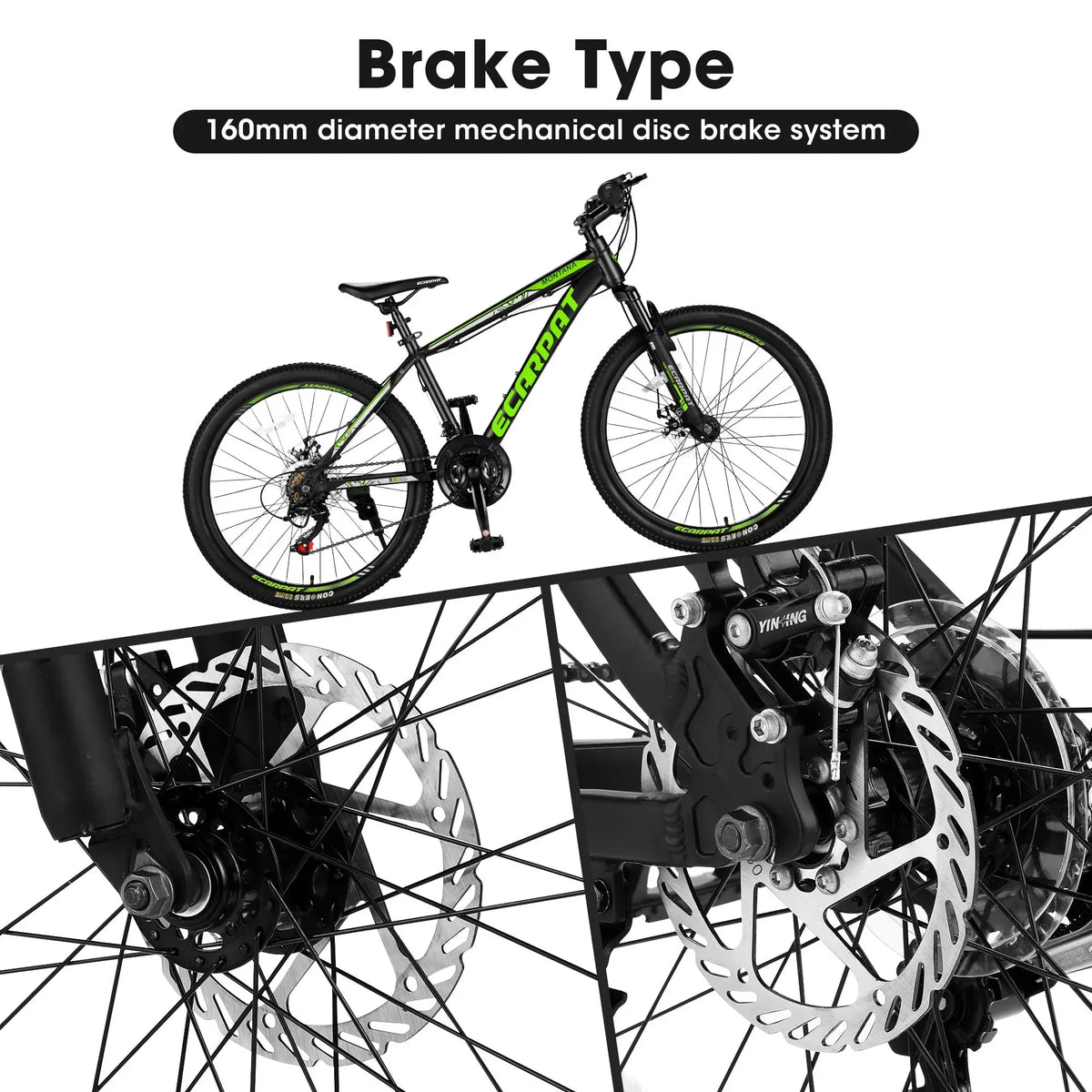 City-Cruizer – 24" Carpat™ ALUMINIUM Mountain Bike (21-Speed, - Trustymall