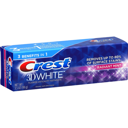 Crest 3D White Whitening Toothpaste - Radiant Mint 3.5 Oz
