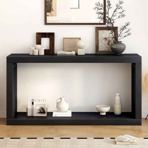 Modern Minimalist Entrance Table, Square Shaped Fashion Design, Easy